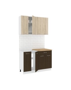 Кухонный гарнитур Кортекс-мебель Корнелия Лира-лайт 1.2м