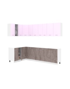 Кухонный гарнитур Кортекс-мебель Корнелия Лира 1.5x2.7 без столешницы