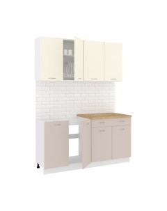 Кухонный гарнитур Кортекс-мебель Корнелия Лира-лайт 1.6м