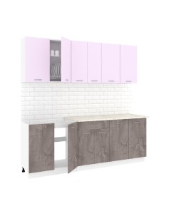 Кухонный гарнитур Кортекс-мебель Корнелия Лира-лайт 2.2м