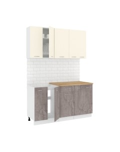 Кухонный гарнитур Кортекс-мебель Корнелия Лира-лайт 1.5м