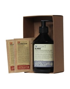 Набор косметики для волос Insight Blonde Cold Reflection Шампунь 400мл+Шампунь-кондиционер 2x10мл