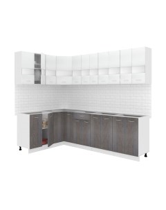 Кухонный гарнитур Кортекс-мебель Корнелия Экстра 1.5x2.6 без столешницы