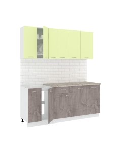 Кухонный гарнитур Кортекс-мебель Корнелия Лира-лайт 1.9м
