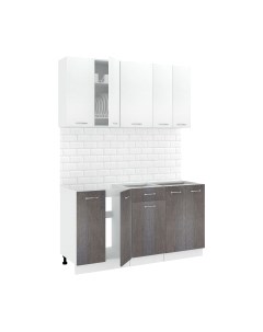 Кухонный гарнитур Кортекс-мебель Корнелия Лира-лайт 1.5м без столешницы