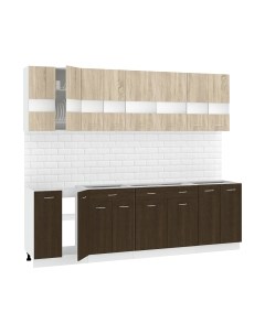 Кухонный гарнитур Кортекс-мебель Корнелия Экстра 2.5 без столешницы