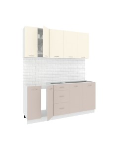 Кухонный гарнитур Кортекс-мебель Корнелия Лира 1.8 без столешницы