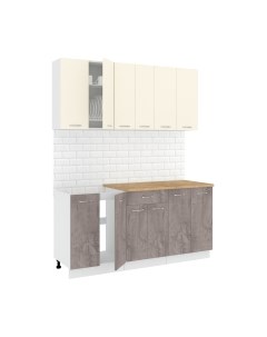Кухонный гарнитур Кортекс-мебель Корнелия Лира-лайт 1.7м