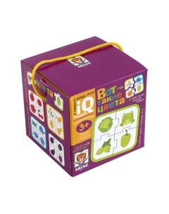 Развивающая игра Айрис-пресс Для самых маленьких 3+. Вот такие цвета. Пазлы