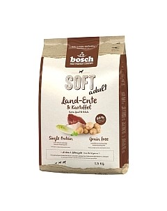 Полувлажный корм для собак Bosch Petfood Soft Adult Grain Free Duck&Potatoes Bosch petfood