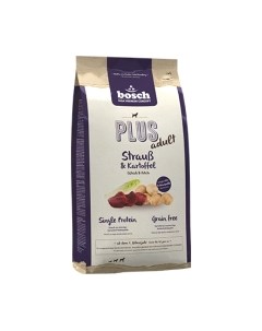 Сухой корм для собак Bosch Petfood Plus Strauss & Kartoffel / 5360025 Bosch petfood