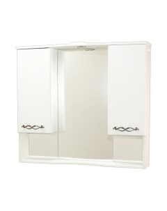 Шкаф с зеркалом для ванной СанитаМебель Джаст 12.850 Санитамебель