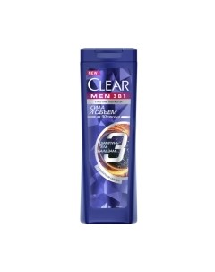 Шампунь-гель для душа Clear Men Сила и объем 3в1