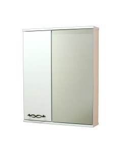 Шкаф с зеркалом для ванной СанитаМебель Джаст 12.600 Санитамебель