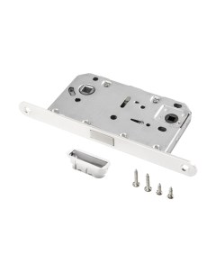 Защелка врезная Ренц INLBM 5096 pl White с пластиковой ответной планкой