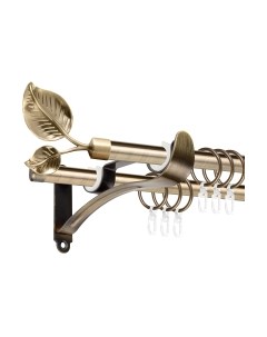 Карниз для штор АС ФОРОС Prime D16Г/16Г + наконечники Лист большой Ас форос