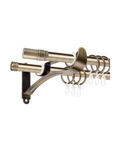 Карниз для штор АС ФОРОС Prime D16Г/16Г + наконечники Цилиндр Ас форос