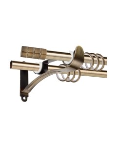 Карниз для штор АС ФОРОС Prime D16Г/16Г + наконечники Лира Ас форос