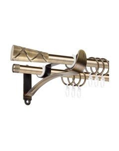 Карниз для штор АС ФОРОС Prime D16Г/16Г + наконечники Трапеция Ас форос