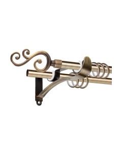 Карниз для штор АС ФОРОС Prime D16Г/16Г + наконечники Лоза Ас форос