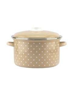 Кастрюля Эмаль Горох мелкий 18-Б1614/4М