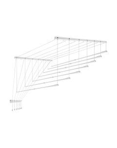 Сушилка для белья Comfort Alumin Group Потолочная телескопическая 7 прутьев 140-250см Comfort alumin group