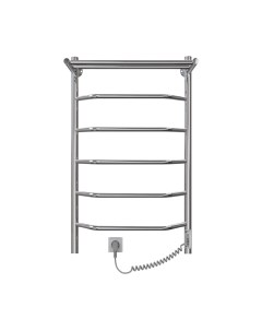 Полотенцесушитель электрический GRANULA Трапеция 50x80 5 перекладин D32 с полкой Granula