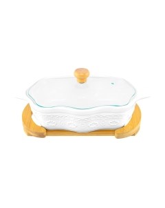 Форма для запекания Elan Gallery Белый узор / 540528 Elan gallery