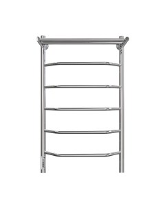 Полотенцесушитель электрический GRANULA Трапеция 50x80 5 перекладин D32 с полкой Granula