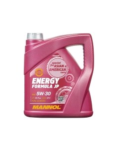 Моторное масло Mannol Energy Formula JP 5W30 SN / MN7914-4