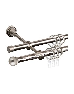 Карниз для штор АС ФОРОС Grace D16K/16Г + наконечники Сфера Ас форос