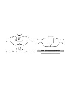 Тормозные колодки Patron PBP1394 Патрон