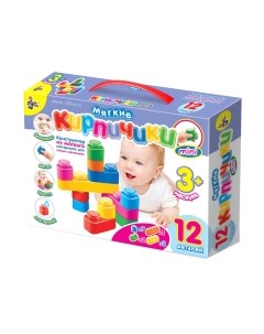 Развивающая игрушка Десятое королевство Мягкие кирпичики мини / 02671