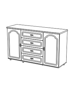 Тумба Мебель-Неман Романтика ВК-09-07 Мебель-неман