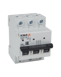 Выключатель автоматический КЭАЗ ВА47-29-3D2-УХЛ3 / 318305 Кэаз
