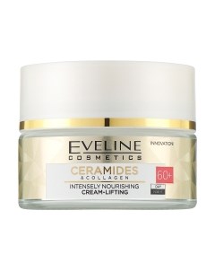 Крем для лица Eveline Cosmetics Ceramides&Collagen Интенсивно питательный лифтинг 60+ Eveline cosmetics
