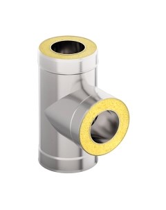 Тройник для труб Гефест Сталь 90 200x280 AISI 430/430 0.8мм/0.5мм (К) 460мм Гефест сталь