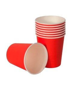 Набор бумажных стаканов Паксервис 250мл НВ80-280 / 185276