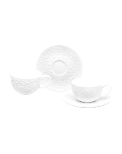 Набор для чая/кофе Elan Gallery Веточки-цветочки / 630059 Elan gallery