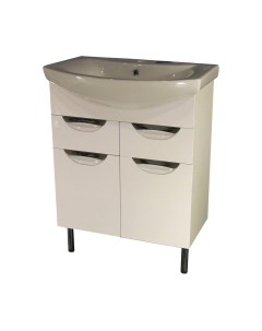 Тумба с умывальником СанитаМебель Эмили 601.650 + Балтика 65 Санитамебель