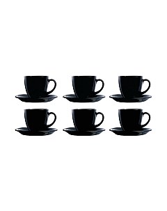 Набор для чая/кофе Luminarc Carine Black P4672