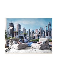 Фотообои листовые ФабрикаФресок Город Будущего / 585270 Фабрикафресок