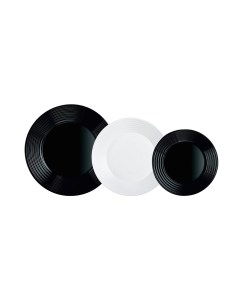 Набор тарелок Luminarc Harena Black/White N1518