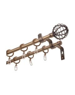 Карниз для штор Лайт Марио 2р гладкий 16мм Lm decor