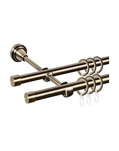 Карниз для штор АС ФОРОС Grace D16Г/16Г + заглушка Плоская Ас форос