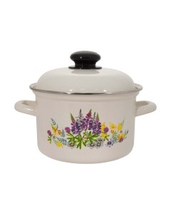 Кастрюля Лысьвенские эмали Люпины 1615АП2/4