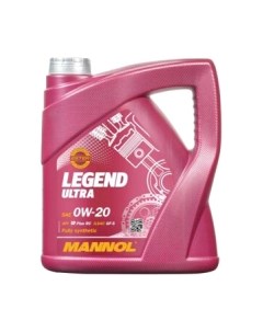 Моторное масло Mannol Legend Ultra 0W20 SP Plus RC / MN7918-4