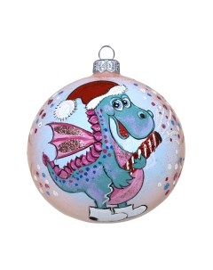 Шар новогодний Декарт Дракон с конфетти 8Ш0059