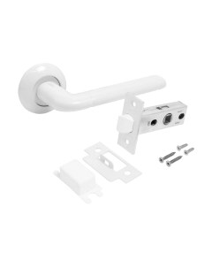 Ручка дверная Аллюр Арт Поло W+L45-8 W 15110/S45 / 14668