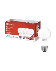Лампа INhome LED-A60-VC 20Вт 230В Е27 6500К 1900Лм / 4690612047713 Inhome